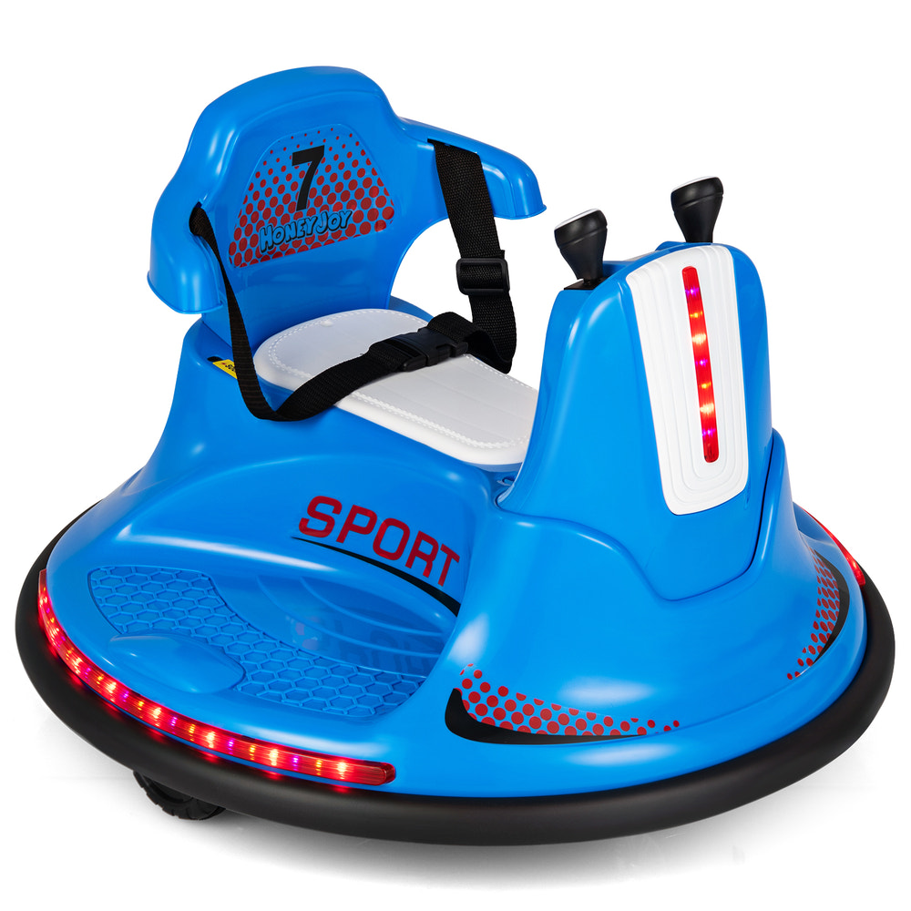 12V Kids Ride On Bumper Car with Remote Control, Lights, and Music - Fun Toy for Children
