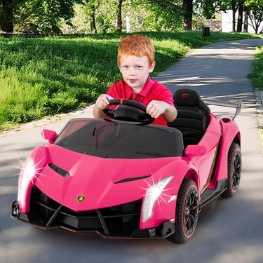 12V Lamborghini 4WD Kids Ride-on Car with Remote - Fun and stylish toy for young drivers.