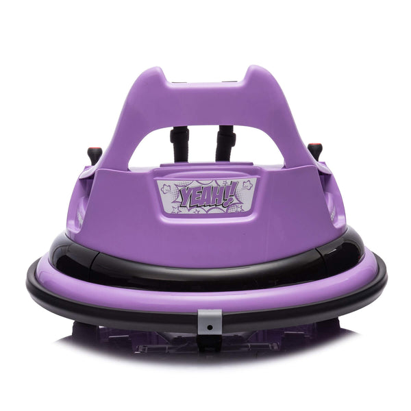 ToyRides Elite 12V Ride On Bumper Car for Kids, 1.5-5 Years Old, Purple