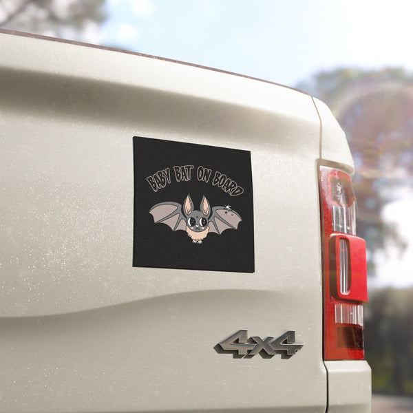 Baby Bat on Board Car Magnet