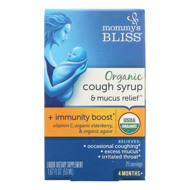 Mommy's Bliss Cold and Flu Gentle Relief Syrup for Babies - 1.67 Fl Oz, soothing relief for baby health.