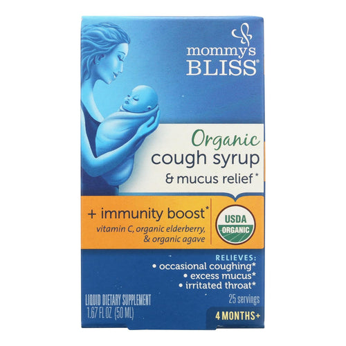 Mommy's Bliss Cold and Flu Gentle Relief Syrup for Babies - 1.67 Fl Oz, soothing relief for baby health.
