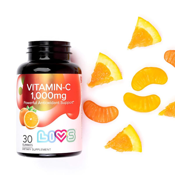 LIVS Gummies Vitamin C 1,000mg Orange 30 Count