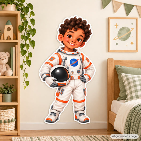 Personalized Astronaut Wall Decal from Photo, Dream Job Sticker, image 6