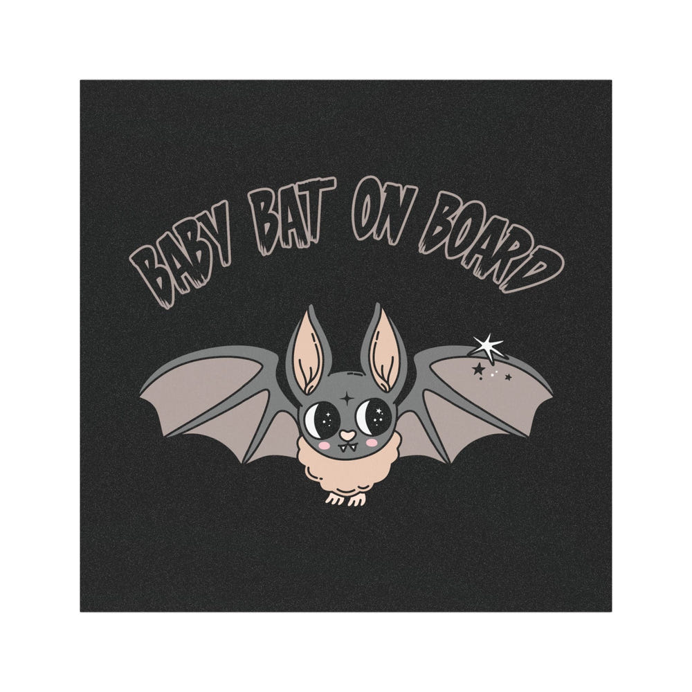 Baby Bat on Board Car Magnet