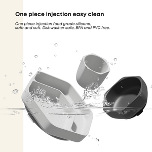 Toddler Feeding Set Grey & Black
