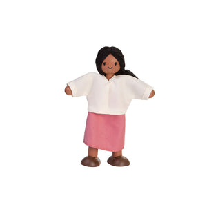 Mom Dollhouse Figure with medium skin tone, perfect for imaginative play in clothing and apparel for kids.