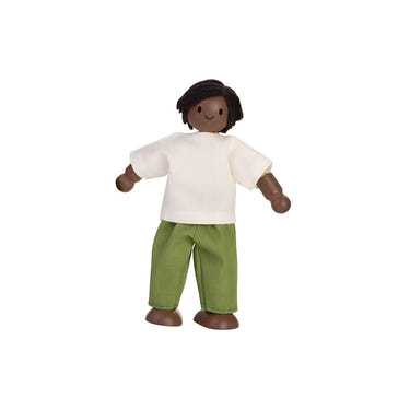 Dad Dollhouse Figure - Dark Skin Tone for imaginative play, perfect for enhancing pretend play experiences.