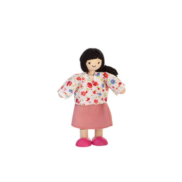 Mom Dollhouse Figure with fair skin tone, perfect for imaginative play in clothing and apparel.