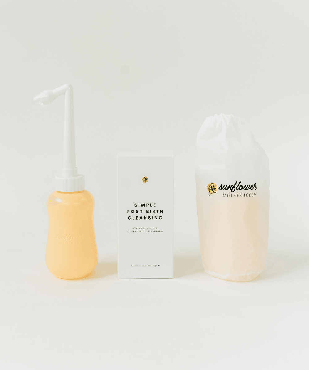 "Peri bottle for postpartum care, designed for comfort and hygiene after childbirth."