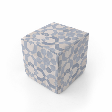 Blue Tile Play Cube for babies, featuring a colorful design and engaging textures for sensory play and development.