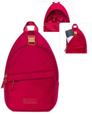 Sarah Wells Allie Sling Pump Bag – Neoprene Crossbody with Insulated Pocket – Fits Wearable & Portable Pumps