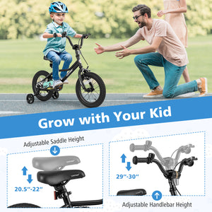 12-inch adjustable kids bike for ages 3-4, shown at a 12-degree angle, perfect for young riders.
