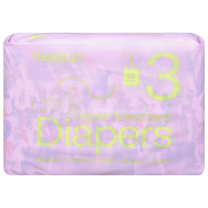 Freestyle Baby Diapers, Size 3 (Pack of 6, 28 Count)