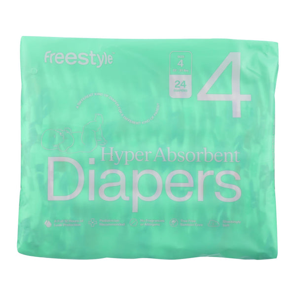 Freestyle Diapers (Case of 6) - Size 4, 24 Count
