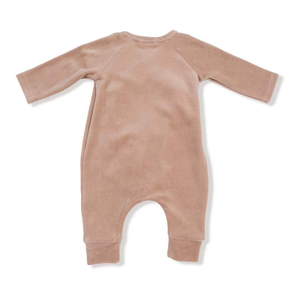 Velour Teddy Bear - Velour Wrap Coverall