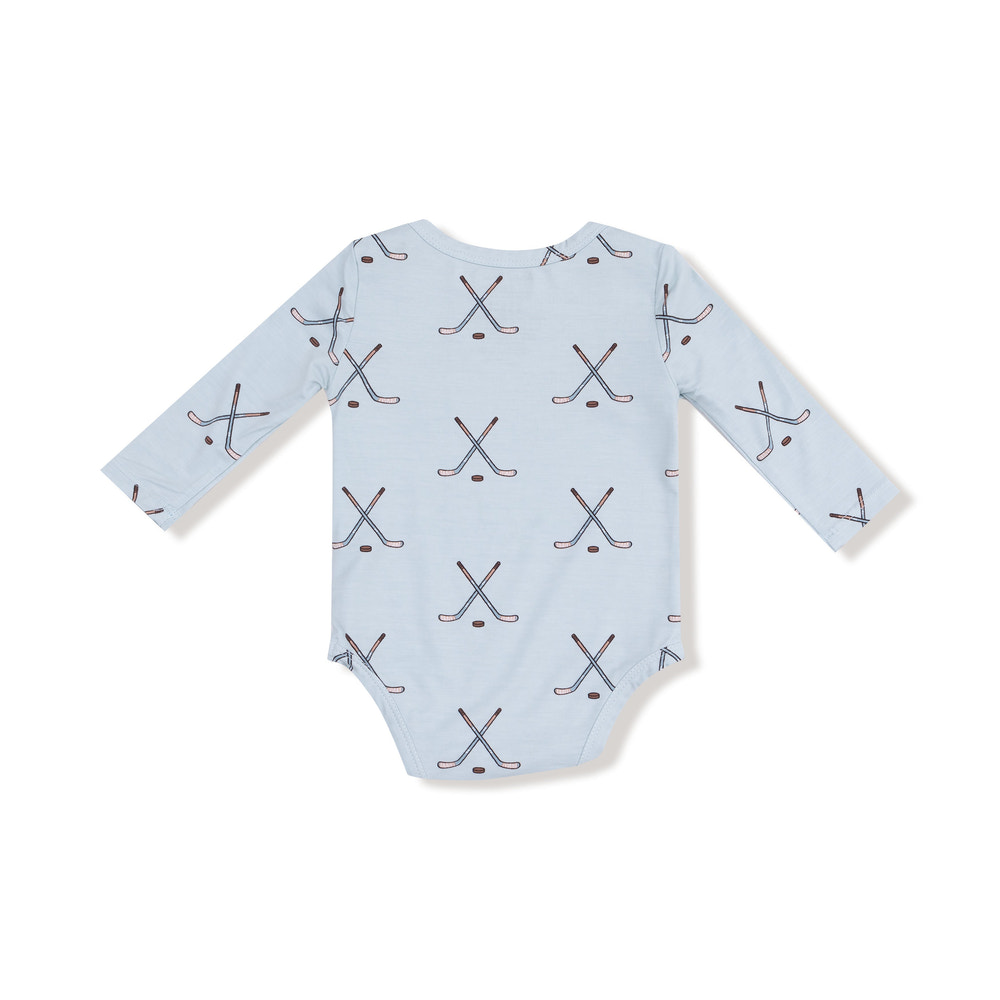 Hockey - Stone Blue - Lap Shoulder Bodysuit