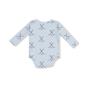 Hockey - Stone Blue - Lap Shoulder Bodysuit