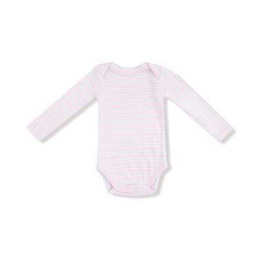 Multi Stripe - Pink - Lap Shoulder Bodysuit