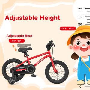 16-Inch/14-Inch/18-Inch Kids Bike Ages 3-8 with Handbrake and Coaster Brake and Bell Ring-16/Ring-14/Ring-18 inches