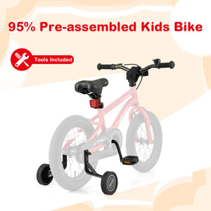 16-Inch/14-Inch/18-Inch Kids Bike Ages 3-8 with Handbrake and Coaster Brake and Bell Ring-16/Ring-14/Ring-18 inches