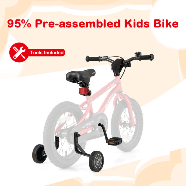 16-Inch/14-Inch/18-Inch Kids Bike Ages 3-8 with Handbrake and Coaster Brake and Bell Ring-16/Ring-14/Ring-18 inches