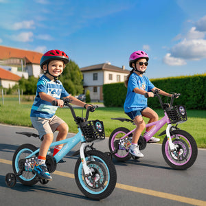 16-inch kids bike for ages 4-8 with adjustable handlebar and saddle, perfect for outdoor fun and active play.