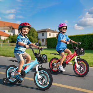 16 Inch Kids Bike with Adjustable Handlebar and Saddle for 4-8 Years Old