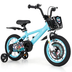 16-inch kids bike with adjustable handlebar and saddle for ages 4-8, shown at angle 19. Perfect for outdoor fun!