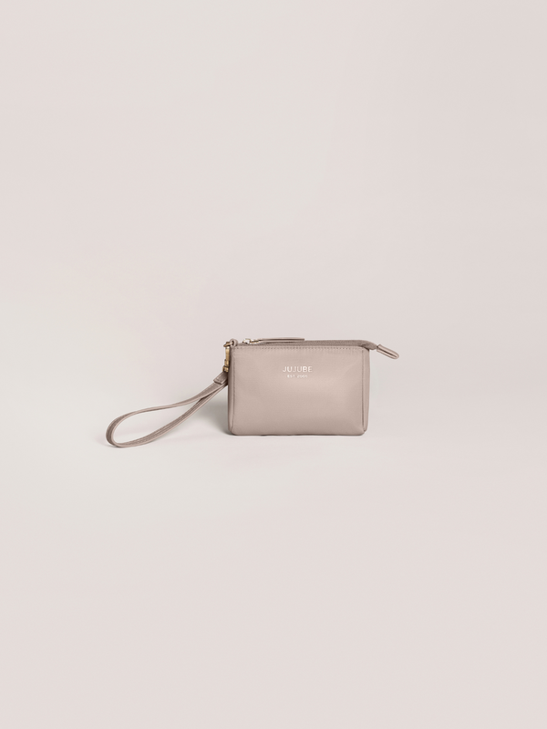 3-Piece Pouch Clutch Purse Set - Taupe - MOOGCO Baby