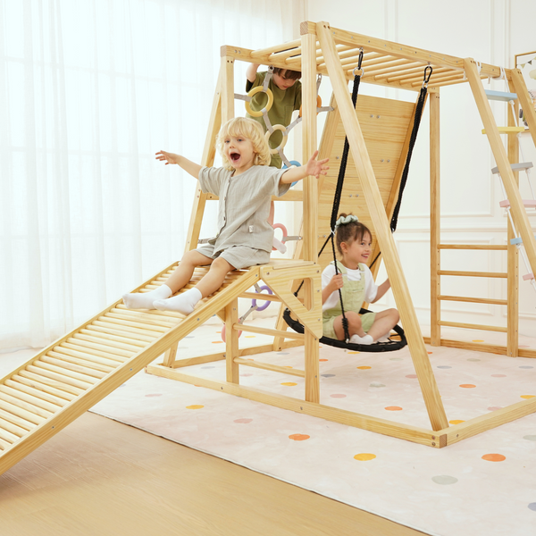 Sweetgum Indoor Sensory Playset X-Large for babies, featuring colorful textures and engaging shapes for indoor play.