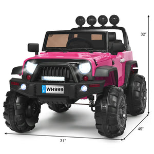 12V Kids Ride On Truck with Remote Control and Double Magnetic Door, perfect for outdoor play and adventure.