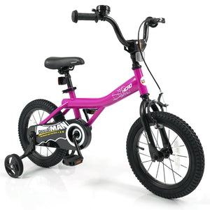 14-Inch Kids Bike with Removable Training Wheels Pink