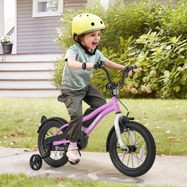 Kids Bike 14-Inch Children Training Bicycle with 2 Brake for 3