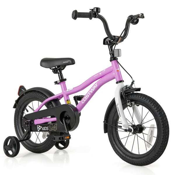 Kids Bike 14-Inch Children Training Bicycle with 2 Brake for 3