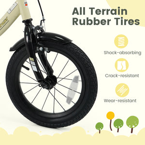 12-inch kids bike with removable training wheels, perfect for young riders, shown at angle 29.