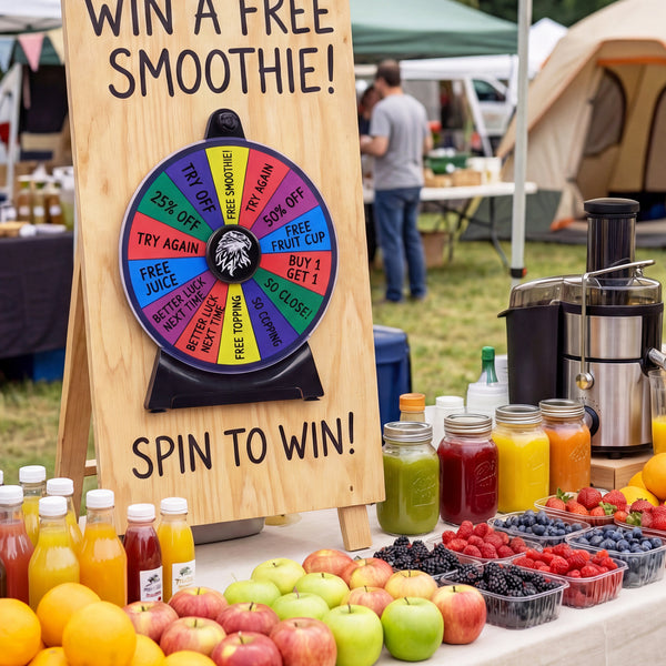 14 Slots Spin Wheel with Blackboard Marker