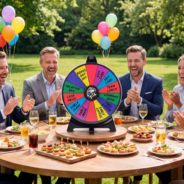 14 Slots Spin Wheel with Blackboard Marker