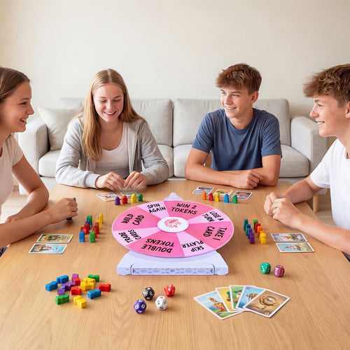 14 Slots Spin Wheel with Blackboard Marker
