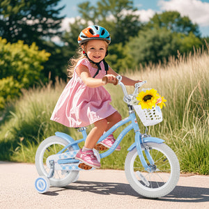 12-inch kids bike with adjustable handlebar and seat, perfect for 3-year-olds, shown at angle 9.
