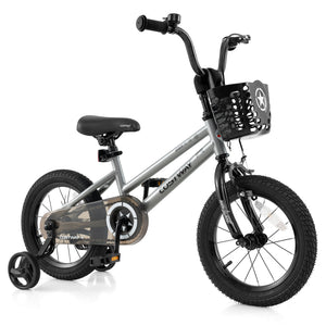 12-inch kids bike with adjustable seat and transparent chain cover, perfect for 3-year-olds.