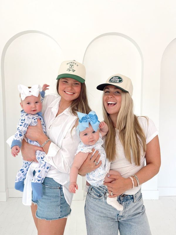 Hot Moms Club - Green Vintage Trucker Hat