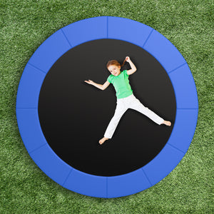 15 Feet Blue Trampoline Pad Replacement Safety Pad with Fixing Straps for enhanced safety in toys and hobbies.