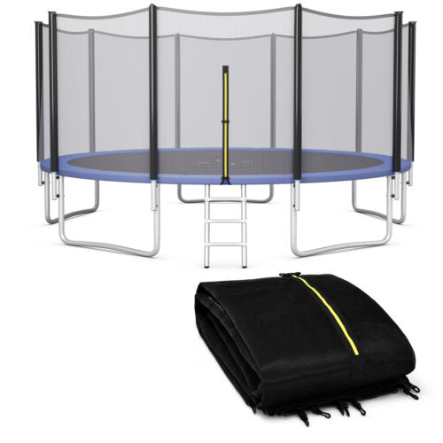 15/16 feet trampoline replacement safety net for enhanced safety in outdoor play, shown from angle 11.