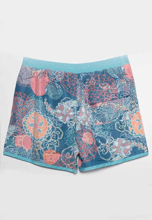 Harrison Board Short in Coral for babies, showcasing angle 2 of this stylish two-piece swimwear.