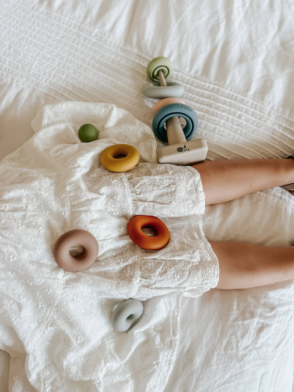 Silicone Ring Stacking Toy – 10pc| LYTL®️