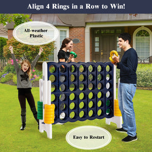 Jumbo 4 in a Row 4-to-Score Giant Game Set - Weather-Resistant