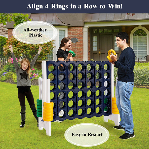 Jumbo 4 in a Row 4-to-Score Giant Game Set - Weather-Resistant