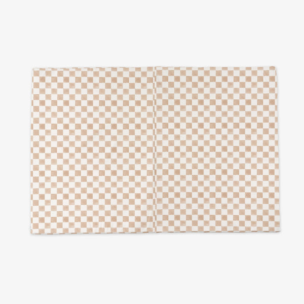 Checker Toffee Vegan Leather Mat