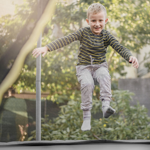 15/16 feet trampoline replacement safety net with adjustable straps for enhanced safety and playtime fun.